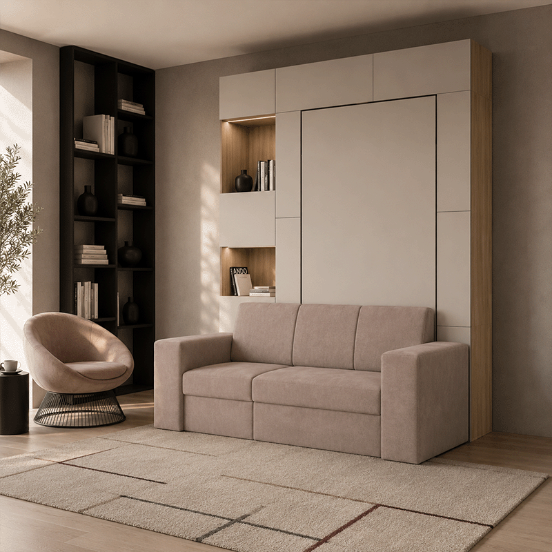 Шкаф-кровать Атлант Прайд - "Comfort" с полками односпальная Шкаф-кровать Атлант Прайд - "Comfort" с полками односпальная