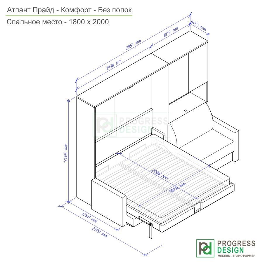 Чертежи шкафа-кровати для сборки своими руками из ЛДСП | Мебель своими руками