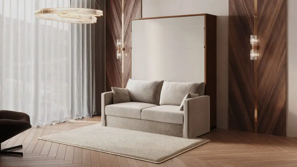 Шкаф-кровать с диваном дельфин - "Standart"двуспальная